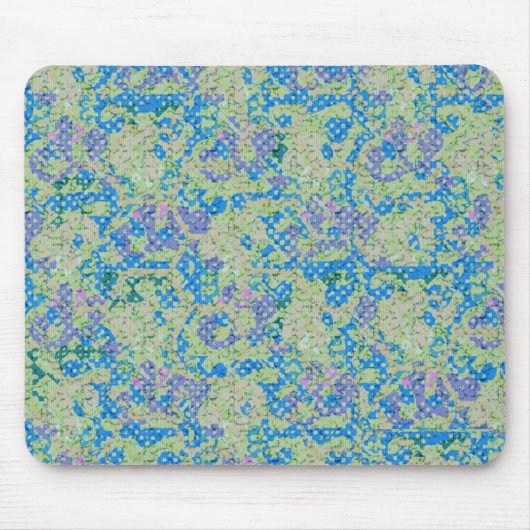 Tapis de souris bleu vintage (Devant)
