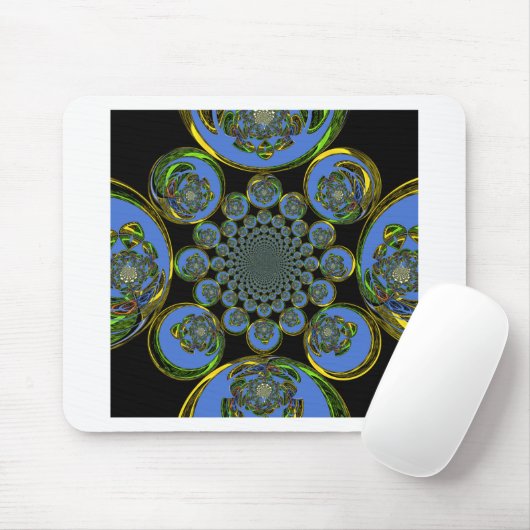 Tapis De Souris Bleu vintage (Avec souris)