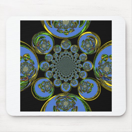 Tapis De Souris Bleu vintage (Devant)