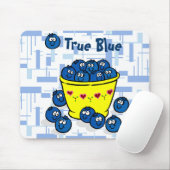 Tapis De Souris Bleu vrai (Avec souris)