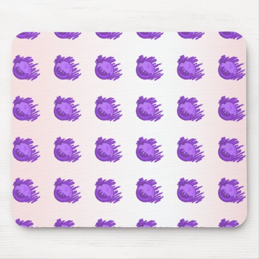 Tapis De Souris Bleuets et Electriniques à la crème (Devant)