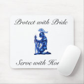 Tapis de souris bleus de chevalier (Avec souris)