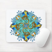 Tapis De Souris Bleus Mousepad de Bornholm (Avec souris)