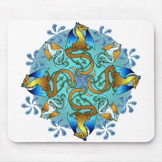 Tapis De Souris Bleus Mousepad de Bornholm (Devant)