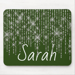 Tapis De Souris Bling en pierre avec nom Souris Pad
