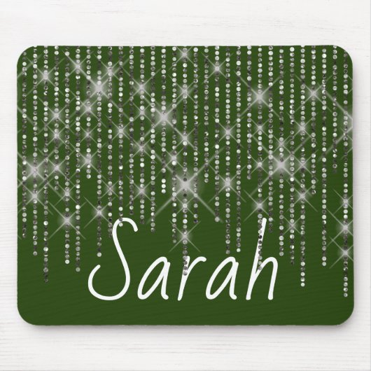 Tapis De Souris Bling en pierre avec nom Souris Pad (Devant)