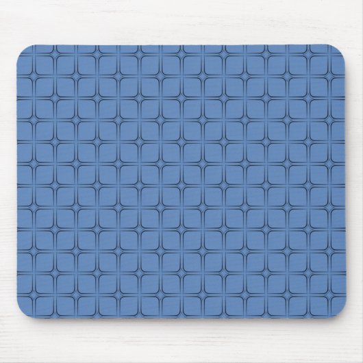 Tapis De Souris Bliss Rétro Mousepad, Bleu (Devant)