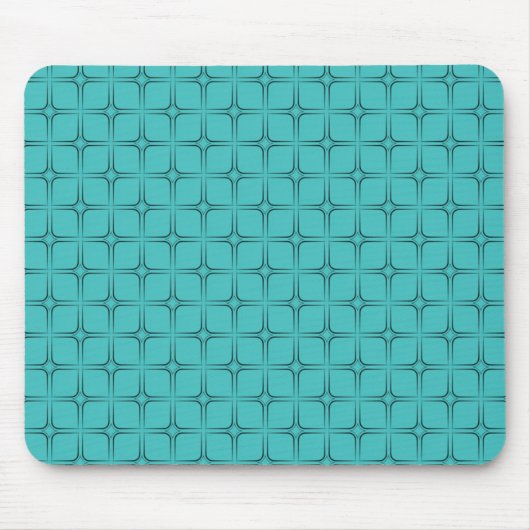 Tapis De Souris Bliss Rétro Mousepad, Turquoise (Devant)