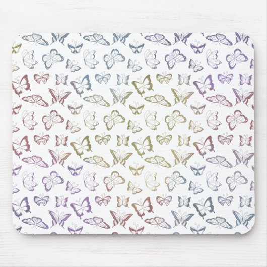 Tapis De Souris Blisser papillons aquarelle (Devant)