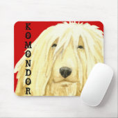 Tapis De Souris Bloc couleur Komondor (Avec souris)