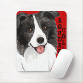 Tapis De Souris Bloc de couleur de border collie (Avec souris)