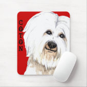 Tapis De Souris Bloc de couleur de coton (Avec souris)