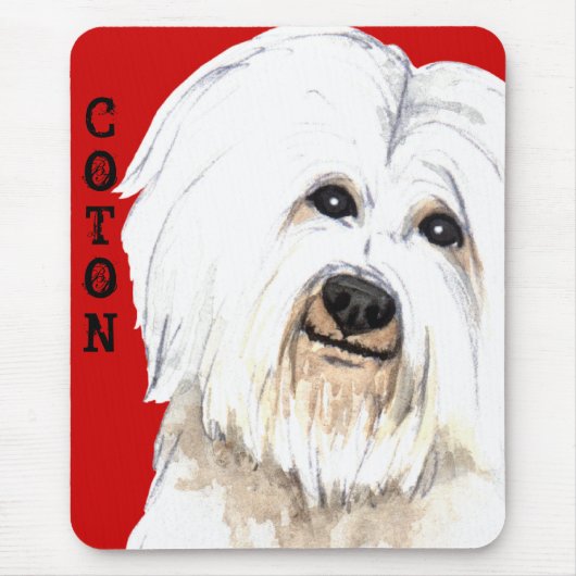 Tapis De Souris Bloc de couleur de coton (Devant)