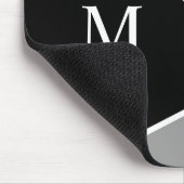 Tapis De Souris Bloc de couleur noir gris rouge (Coin)