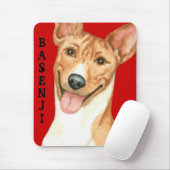 Tapis De Souris Bloc de couleurs Basenji (Avec souris)