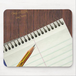 Tapis De Souris bloc - notes avec l'éraflure de bureau