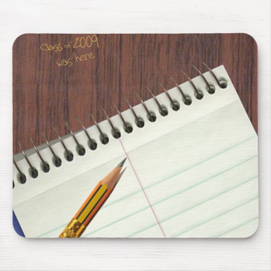 Tapis De Souris bloc - notes avec l'éraflure de bureau (Devant)