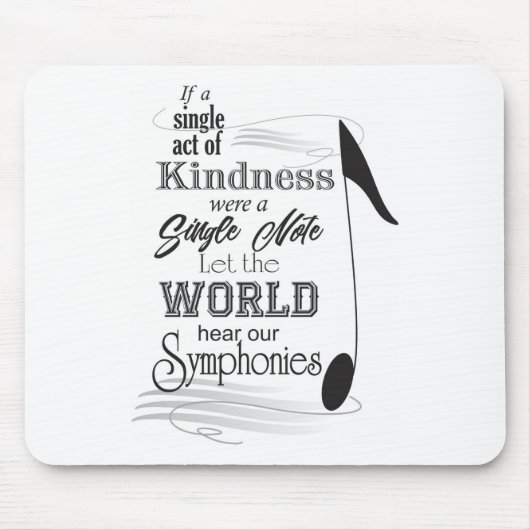 Tapis De Souris Bloc-notes de musique (Devant)