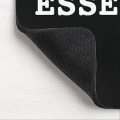 Tapis De Souris Bloc-notes noir qui dit essentiel (Coin)