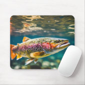 Tapis De Souris Bloc-souris truite (Avec souris)