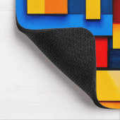 Tapis De Souris Blocs abstraits colorés (Coin)