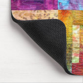Tapis De Souris Blocs colorés d'édredon de batik (Coin)