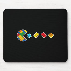 Tapis De Souris Blocs de construction drôles de jeu Maître constru
