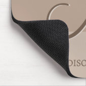 Tapis De Souris Blocs de couleurs Mocha Monogramme personnalisé (Coin)
