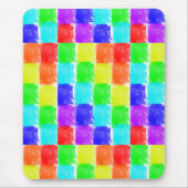 Tapis De Souris Blocs de couleurs modernes Motif Abstrait (Devant)