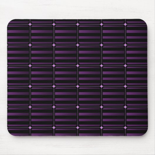 Tapis De Souris Blocs Rétro Mousepad, Violet (Devant)