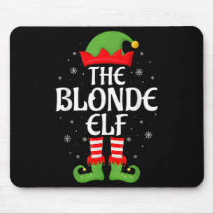 Tapis De Souris Blonde Elf Xmas Famille Correspondance Elf Squad C