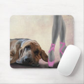 Tapis De Souris Bloodhound Et Danseur De Ballet (Avec souris)