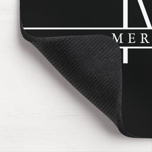 Tapis De Souris Bloquer le monogramme initial de fractionnement, n (Coin)