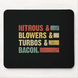 Tapis De Souris Blowers nitreux Turbos Bycon Alimentation Retro Bb