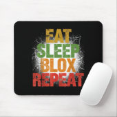 Tapis De Souris Blox Gaming _ Eat Sleep Blox Repeat _ Kids Gaming (Avec souris)