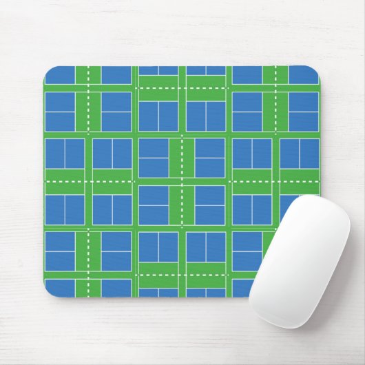 Tapis De Souris Blue and Green Pickleball Courts (Avec souris)