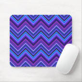 Tapis De Souris Blue and purple zigzag (Avec souris)