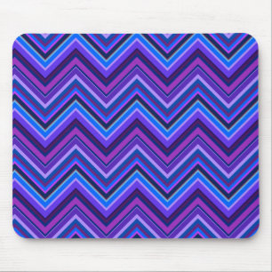 Tapis De Souris Blue and purple zigzag