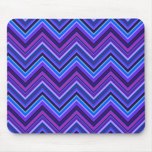 Tapis De Souris Blue and purple zigzag (Devant)