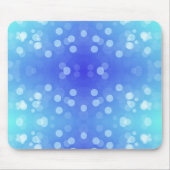 Tapis De Souris Blue and turquoise mouse pad with a bokeh pattern  (Devant)
