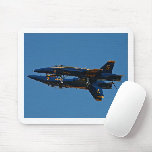 Tapis De Souris Blue Angels Mirror Image Formation Mousepad (Avec souris)