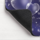 Tapis De Souris Blue Bubble Hearts mignon Girly 90's Style Design (Coin)