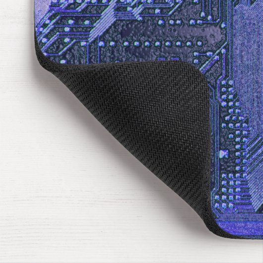 Tapis De Souris Blue Cyber Circuit Board Tech Electronique (Coin)