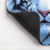 Tapis De Souris Blue eyed White Tiger Ai Art (Coin)