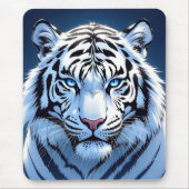 Tapis De Souris Blue eyed White Tiger Ai Art (Devant)