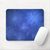 Tapis De Souris Blue Floral Deco Mousepad (Avec souris)