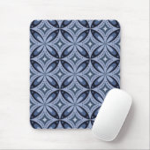Tapis De Souris Blue Geometric Pattern Retro Style (Avec souris)