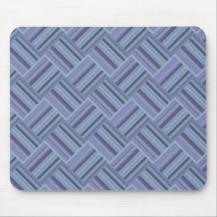 Tapis De Souris Blue-grey diagonal stripes weave pattern