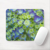 Tapis De Souris Blue Hydrangea Buds Floral (Avec souris)