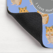Tapis De Souris Blue I love Hamsters Hamster Motif (Coin)
